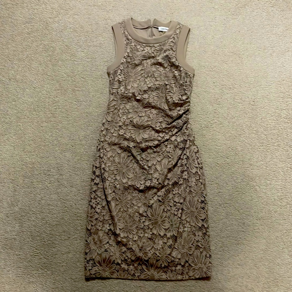 Calvin Klein nude dress - knee length